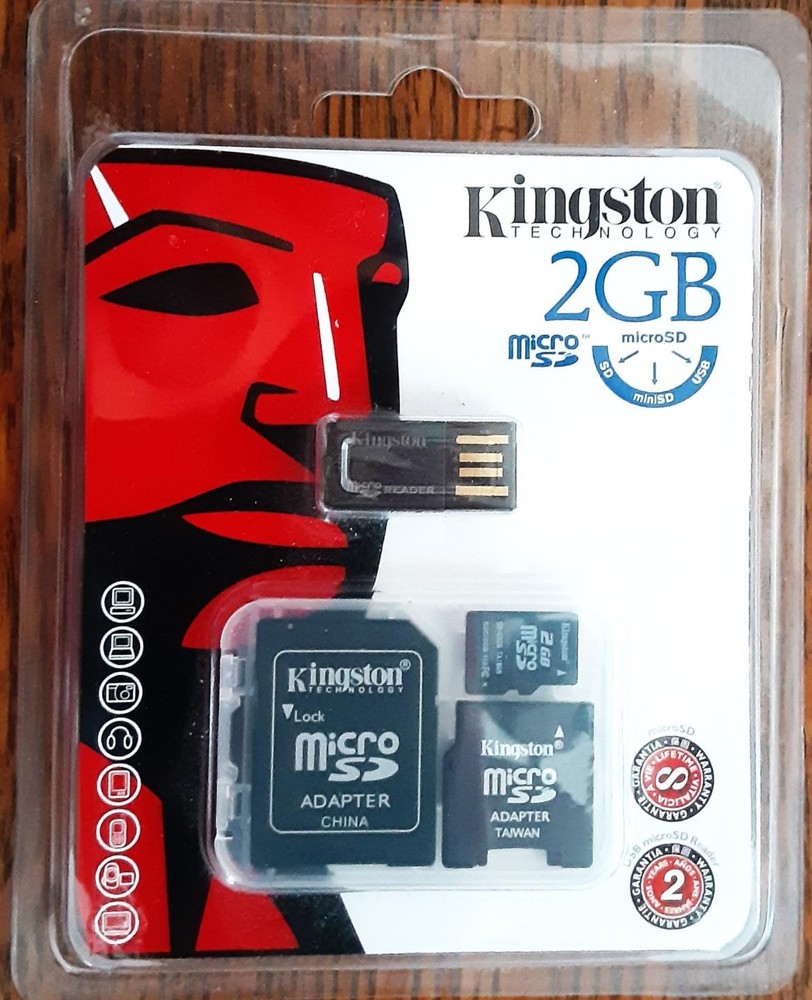 Kingston MEMORY MICRO SD 2GB/MULTI KIT MBLYG2/2GB