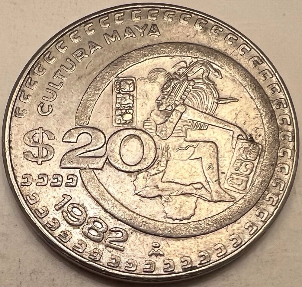 1982 Mexico 20 Pesos Coin