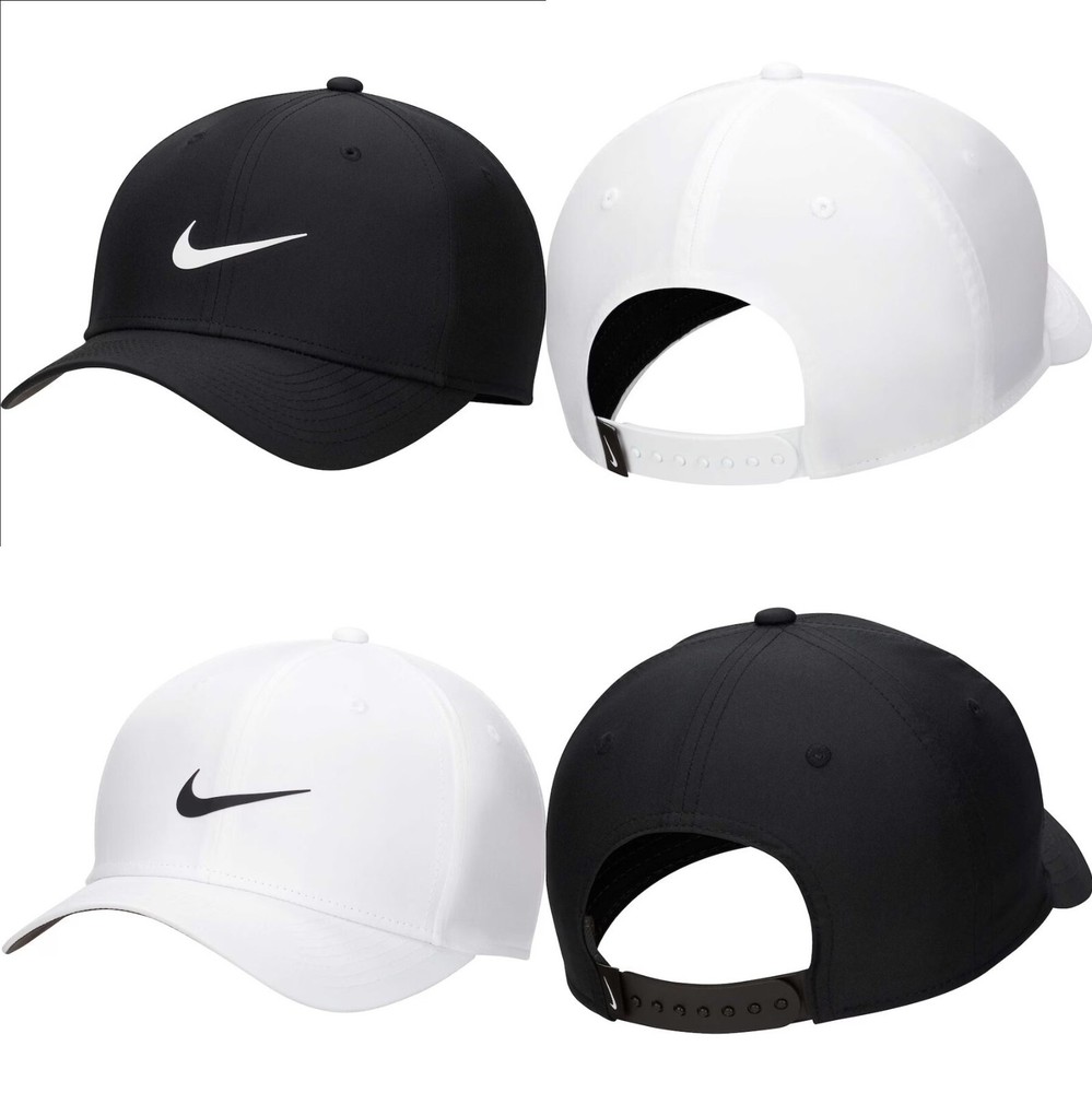 Nike Dri-FIT Rise Structured Snapback Cap Black or White