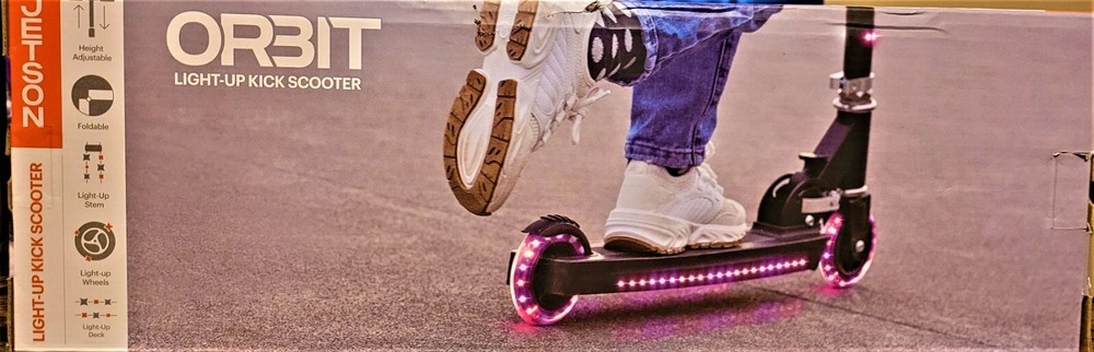 JETSON ORBIT LIGHT UP FOLDING KIDS KICK SCOOTER, PINK Pre-owned