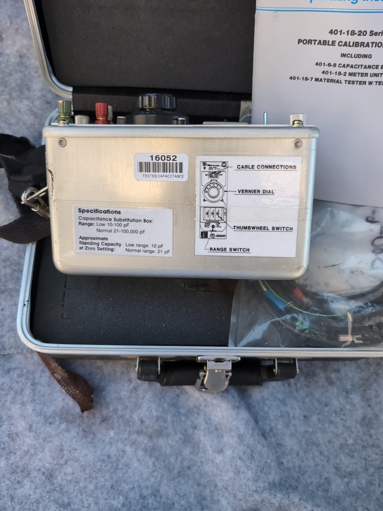 Drexelbook Portable Calibration System Capacitance Box Model Number 401 1820...