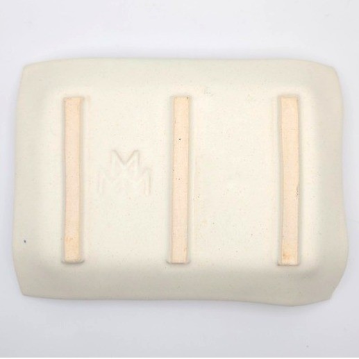 Handmade Ceramic Rectangular Dish Swirl Embossed Textured Rustic Kitchen Decor