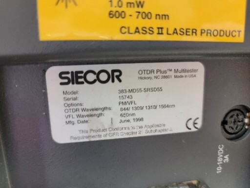 Siecor OTDR Plus Multitester 383-MD55-SRSD55
