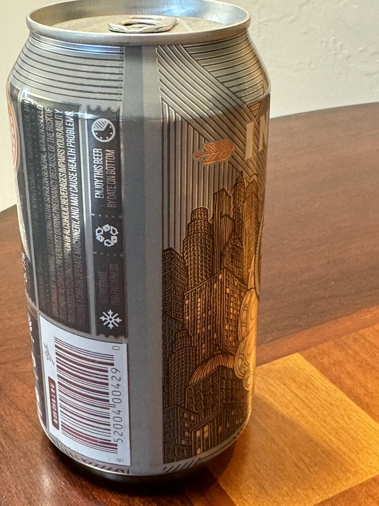 Indeed B-Side Pils - Empty Beer Can Bottom Opened - Indeed Brewing Minneapolis