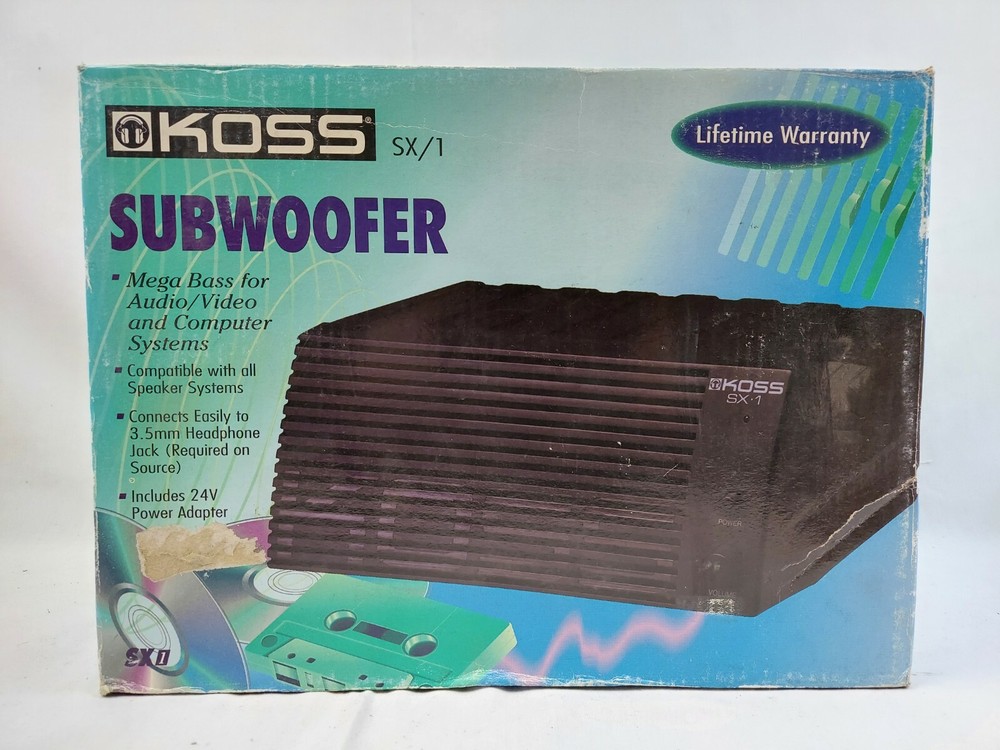 Koss SX-1 Powered Subwoofer for PC/Computer EB-4923