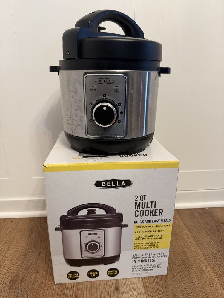 Bella 2 QT Pressure Cooker in Box Barely Used