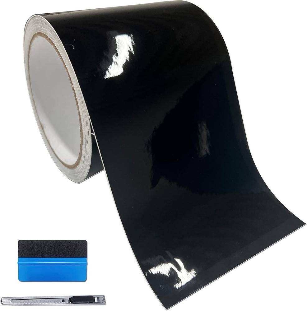 Free Tool Kit High Gloss Vinyl Wrap Kit for Black Out Chrome Delete Window Tr...