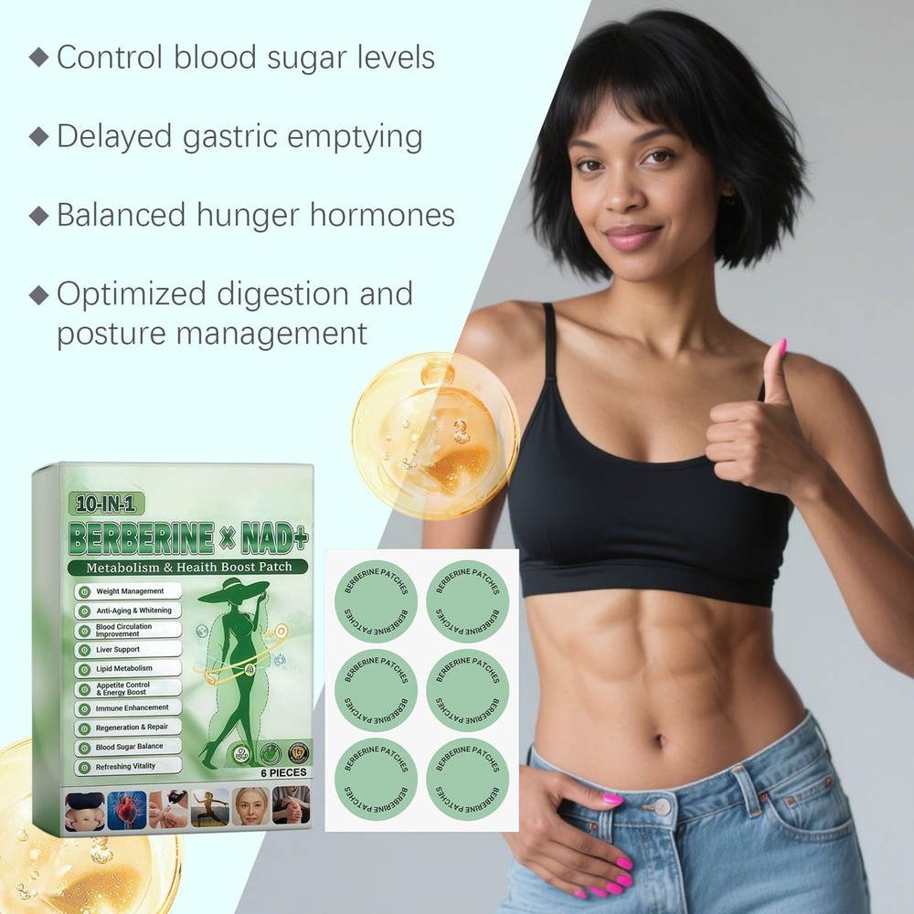 GLORENDA Berberine Mullti-Pathway Metabolic Patch, GLORENDA Patch