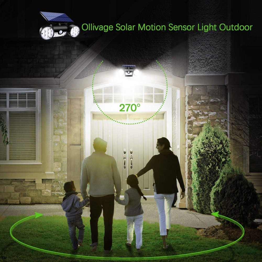 Ollivage Solar Lights Outdoor, Motion Sensor Security 1 Pack, 1 Pack