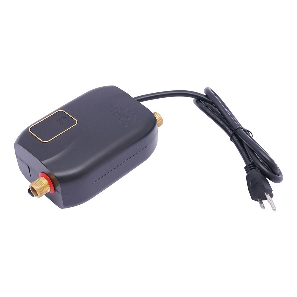 3000W Instant Mini Water Heater, IPX4 Waterproof, 68-122°F, Overheat Protection