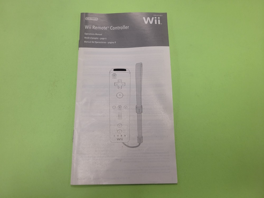 Wii remote Controller Nintendo Wii MANUAL ONLY Authentic Booklet