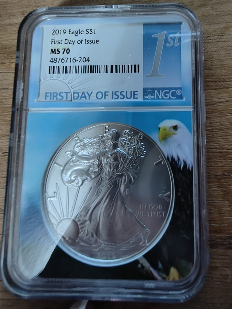 2019 MS70 FDOI Silver Eagle in Beautiful Eagle Core