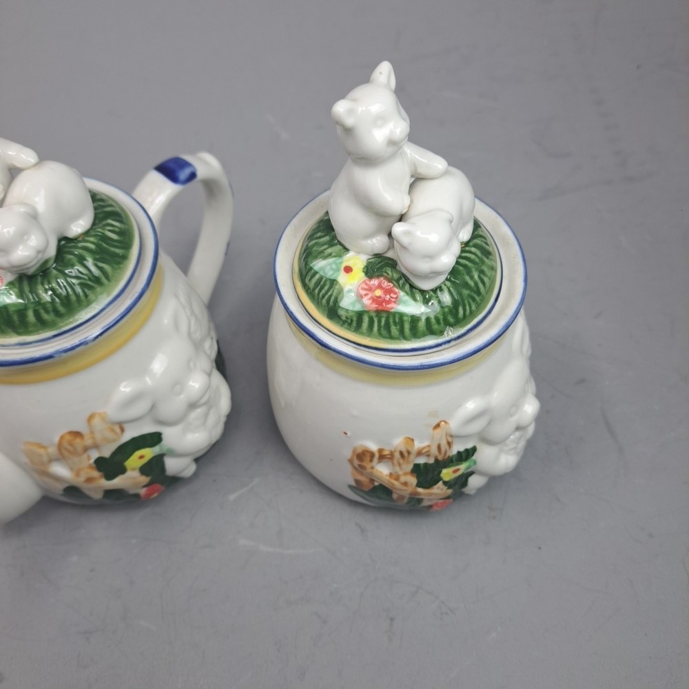 Paint A Pig Cream And Sugar Containers