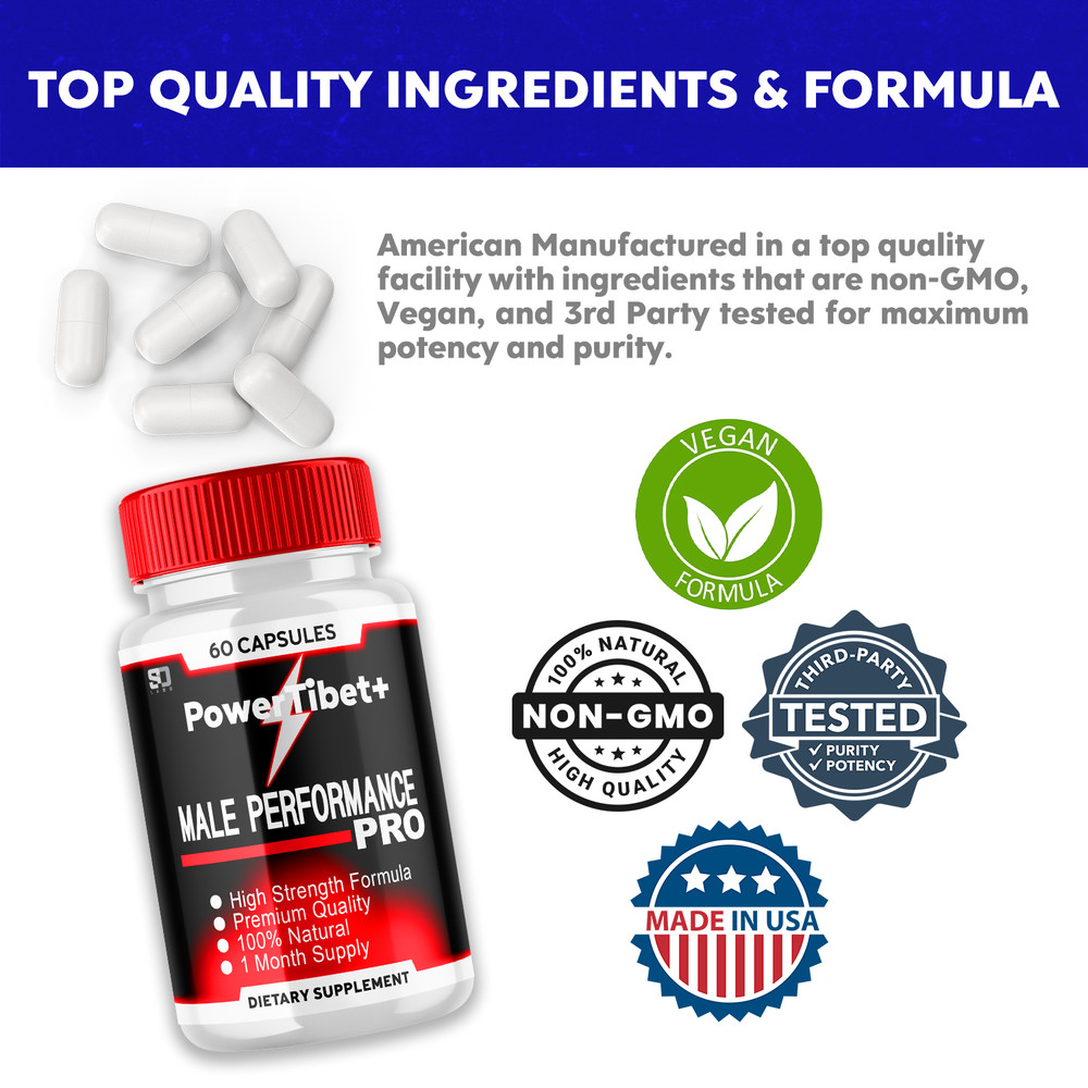 Power Tibet + Enhanced Vitality and Performance Support for Men (5 Pack)