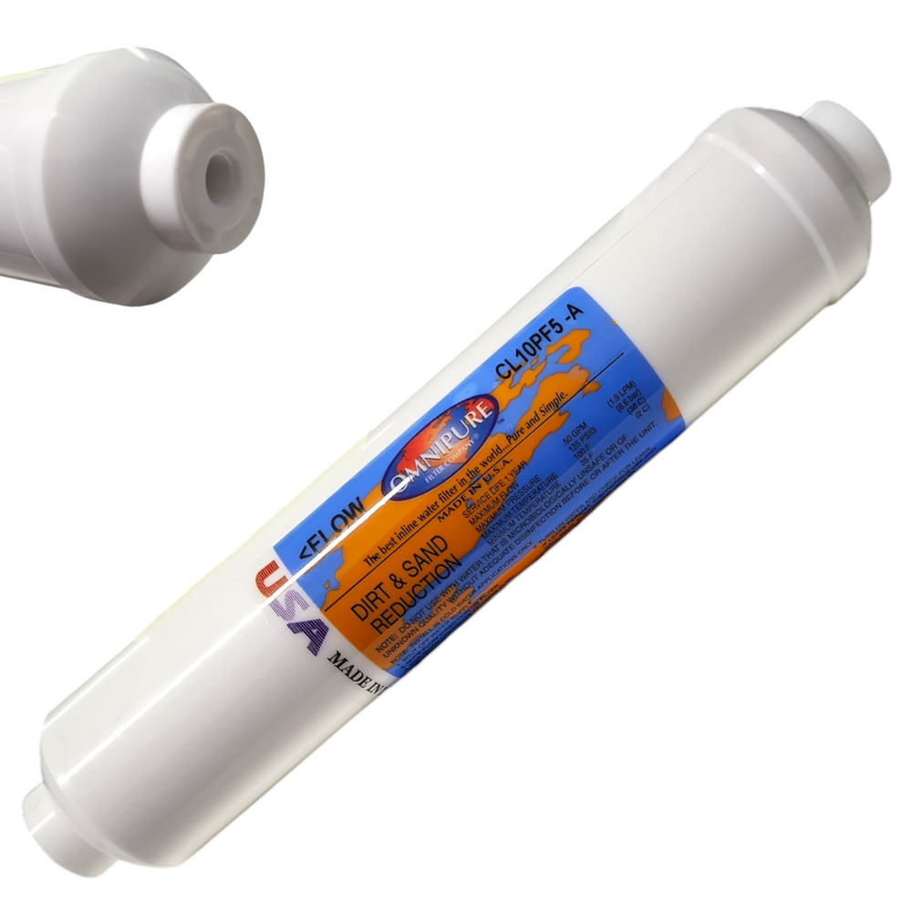 Omnipure CL10PF5-A Dirt & Sand Reduction 10"x 2" for 1/8"FPT