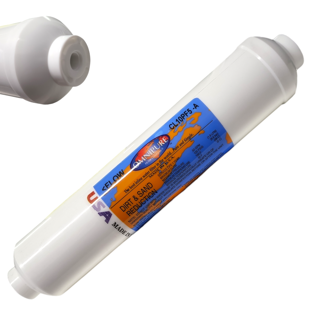 Omnipure CL10PF5-A Dirt & Sand Reduction 10"x 2" for 1/8"FPT