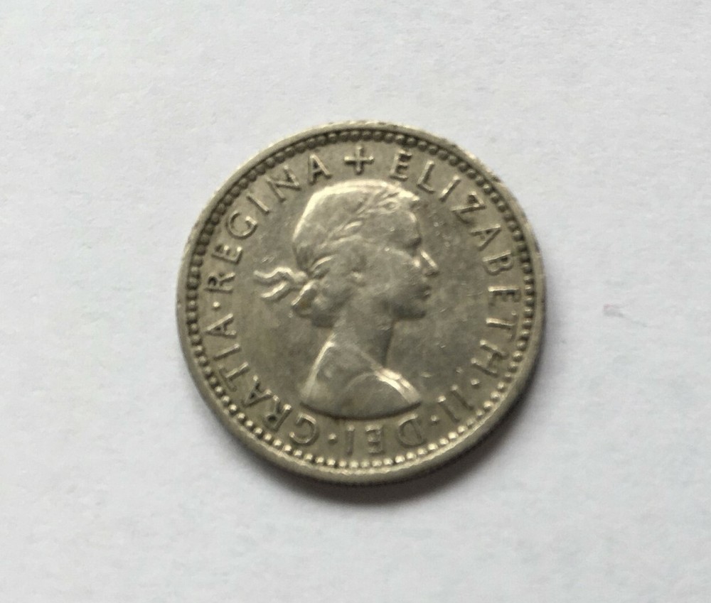 1958 Sixpence Coin