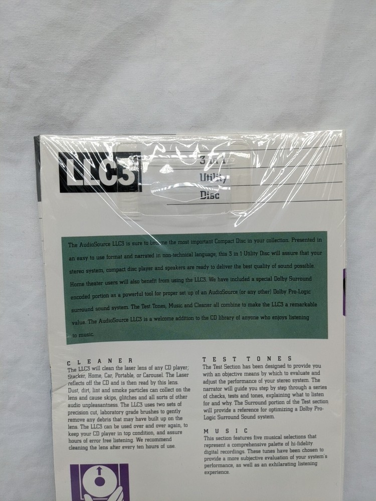 AudioSource LL03 3 In 1 Utility Disc Sealed