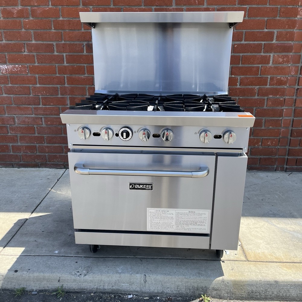 DCR36-6B 36″ Gas Range with Six (6) Open Burners
