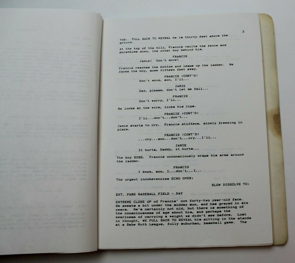 SKYWALKER / Richard Clayman, 1989 Unproduced Screenplay, Father/Son relationship