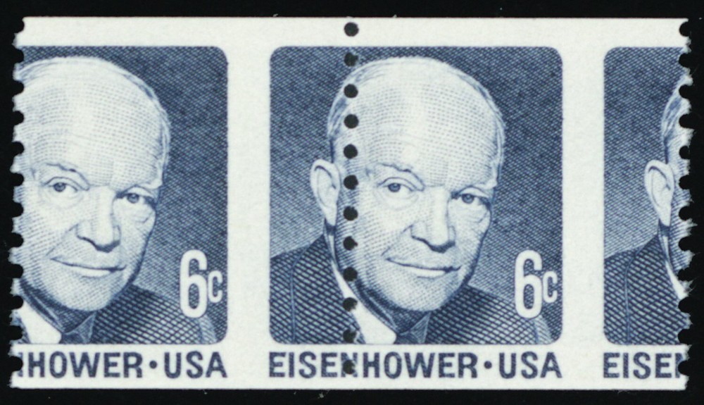 1401, Mint NH 6¢ Misperfed Error Coil Pair * Stuart Katz
