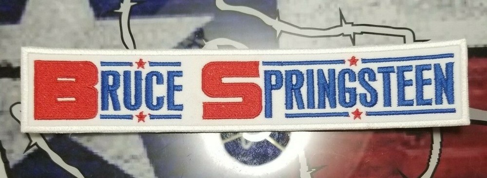 LARGE EMBROIDERED BRUCE SPRINGSTEEN COLORFUL PATCH (Please Read Ad)