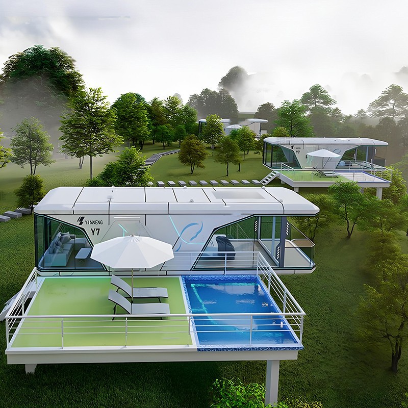 Low Cost Easily Movable Capsule Home Beach Use Capsule Tiny House