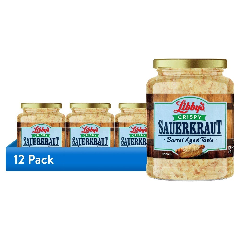 (12 pack) Crispy Sauerkraut, 32 oz Jar