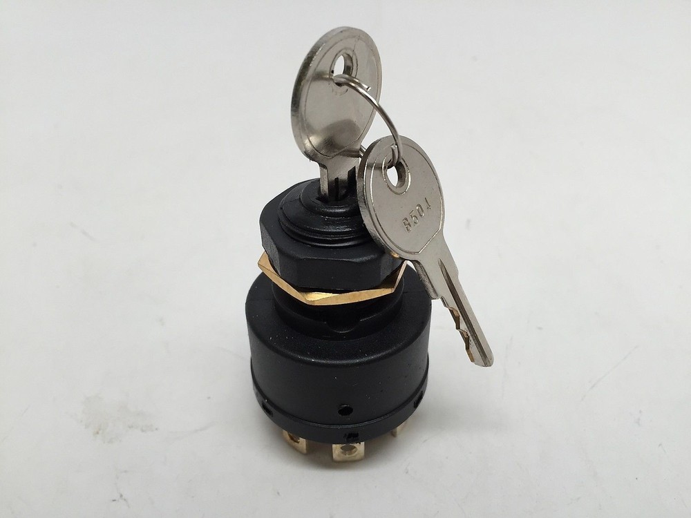 MARINE BOAT ACC-OFF-IGN-START PC IGNITION STARTER SWITCH 7 TERMINALS 4 POSITIONS
