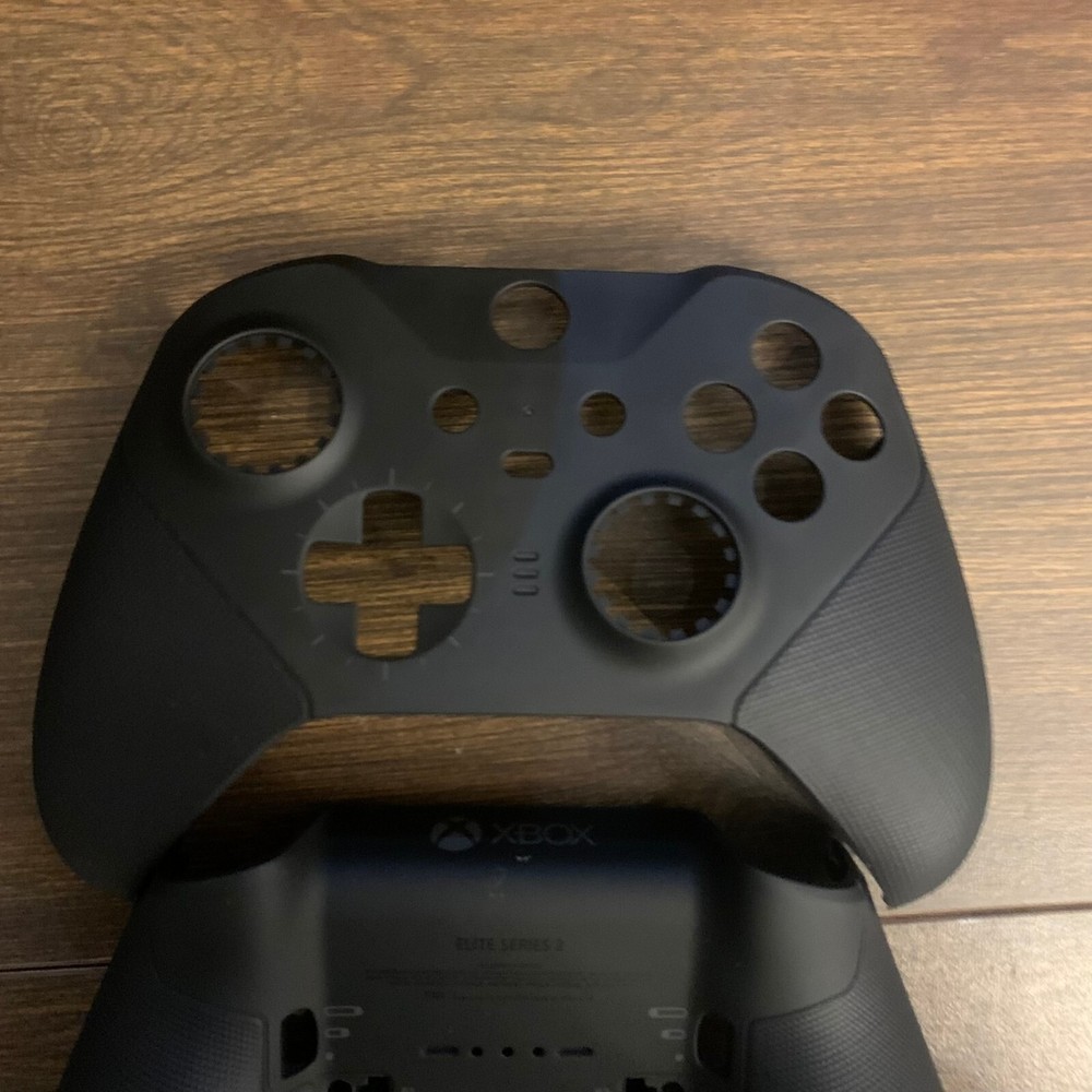 Microsoft Xbox Elite Series 2 Black Controller New Front Faceplate & Back Shell