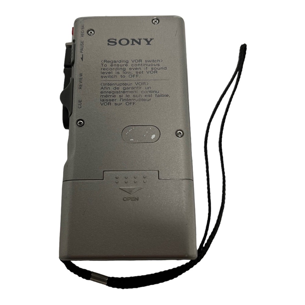 Sony M-530V Clear Voice Plus VOR Microcassette Corder Recorder - Untested