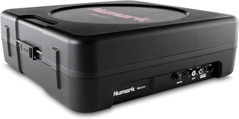 Numark PT01 Scratch | DJ Turntable for Portablists With User Replaceable Red