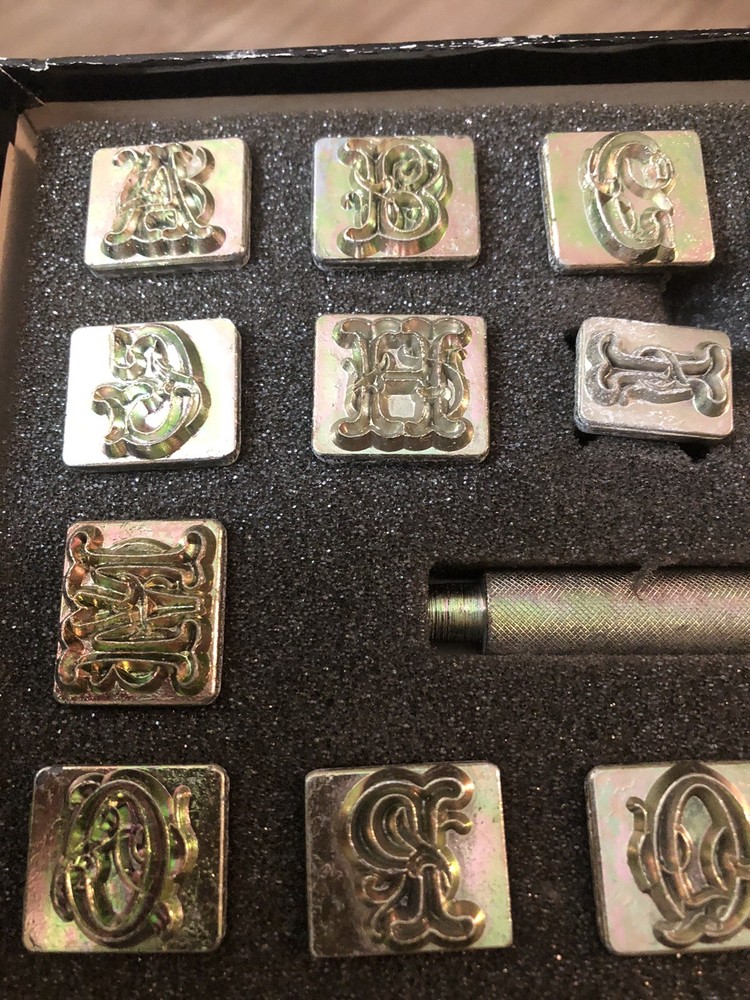Vintage Craftool Co. Alphabet Set Complete. 3/4 In Script #8139