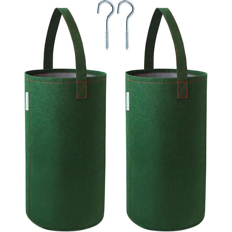 Upside Down Tomato Planter 2-Pack Garden Bag Space Saving Durable Easy Access US