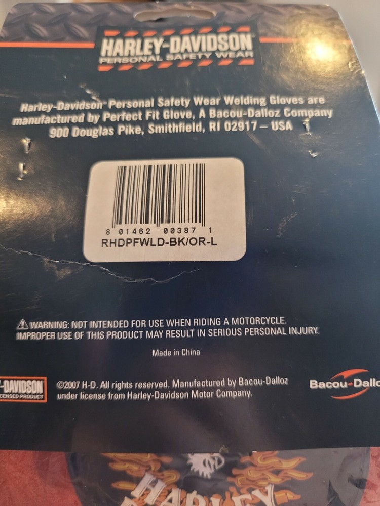 Harley Davidson Welding Gloves Large