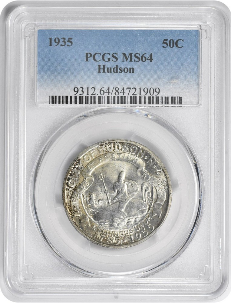 1935 Hudson Commemorative Half MS64 PCGS Mint State 64