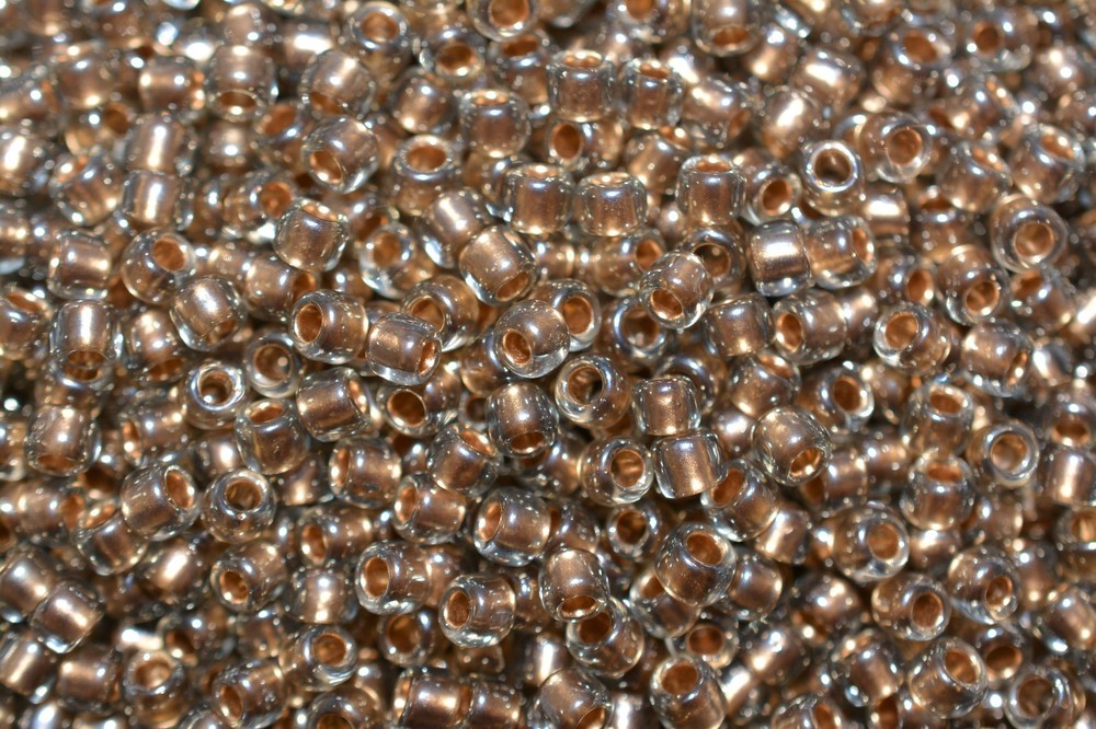 Toho Seed Beads 6/0 - Gold-Lined Black Diamond