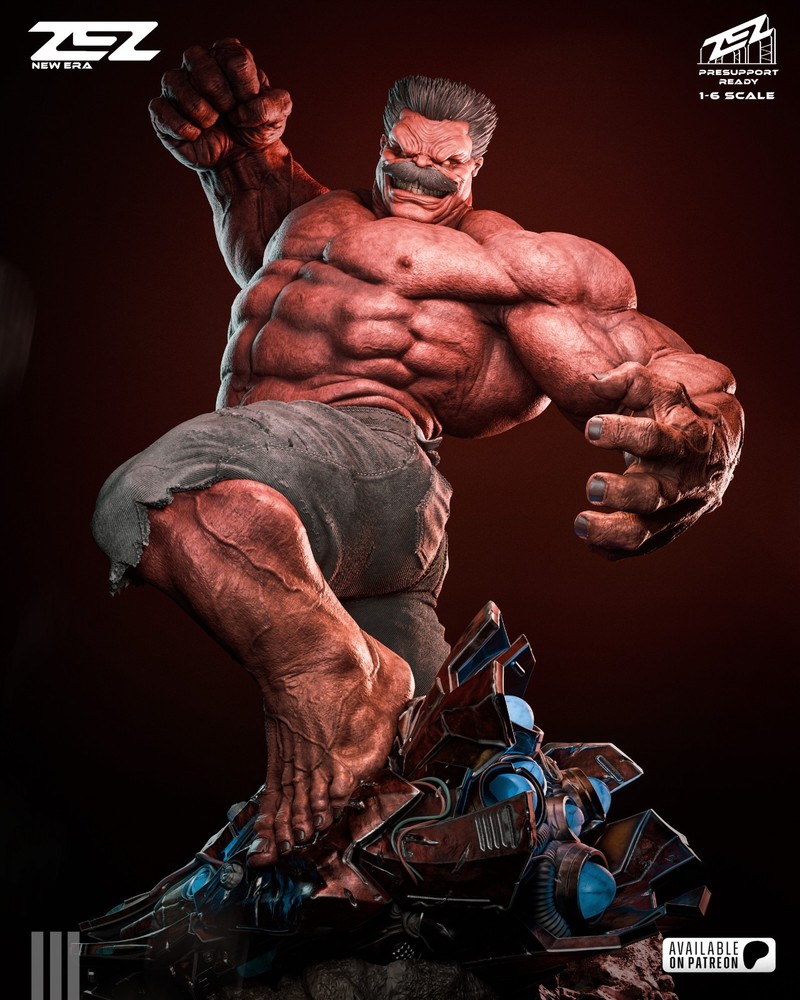 Hulk Statue 3D Printed Kit Unpainted/Unassembled