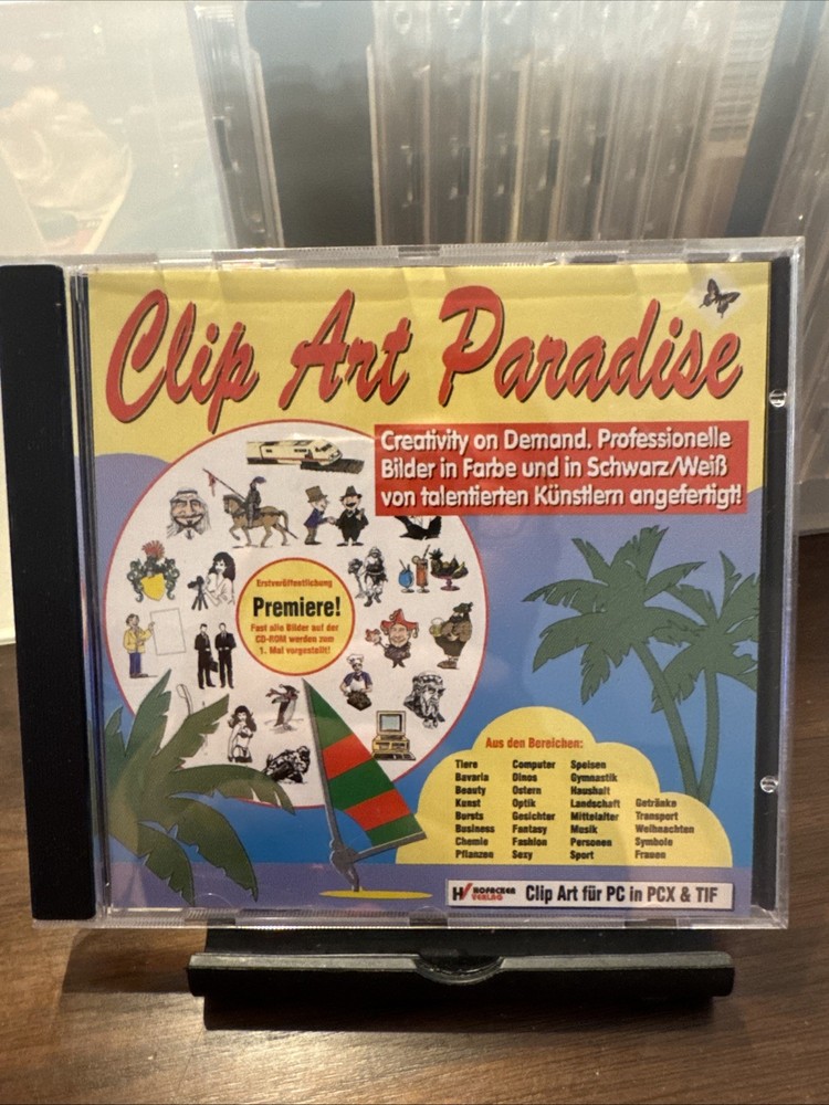 Mega Graphics Pack Disc Vintage Graphic Art Fonts Software Program 90s