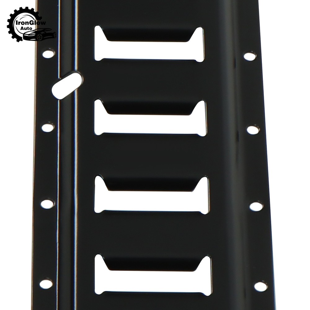 35 Pack Multi-Length E Track Rails Black Matte Finish With Tie Down Accessories