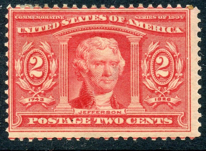 1904 2c LOUISIANA PURCHASE MINT, OG #324