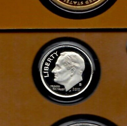 2011 S ROOSEVELT DIME CLAD Proof From Proof Set