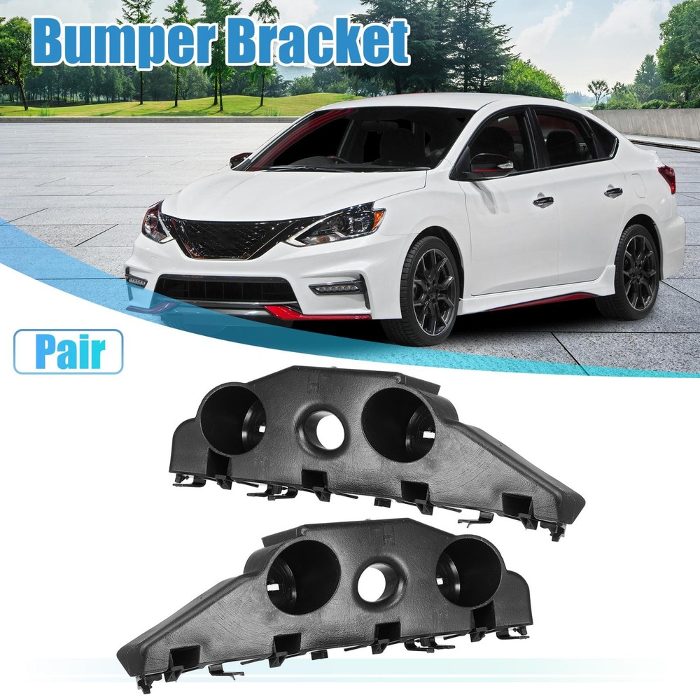 1 Pair Front Bumper Bracket Retainer Mount Support for Nissan Altima 2016-2018