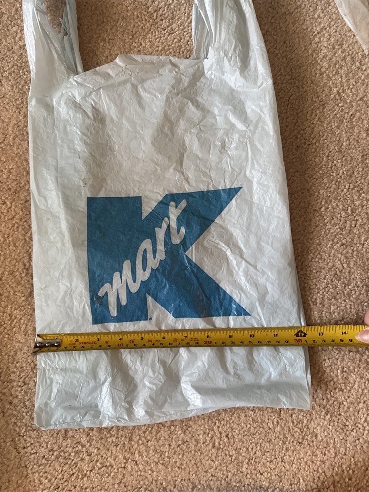 3- Kmart Blue Plastic Bags 22”x 12”