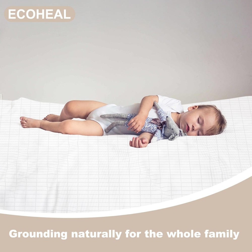 Grounding Sheets with Silver Fiber & Cotton, Earth Well Bed Sheets, Grounding...