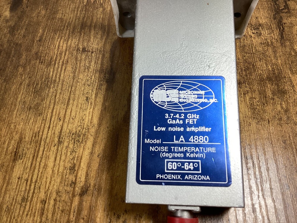 Microwave Systems Low Noise Amplifier LA4880