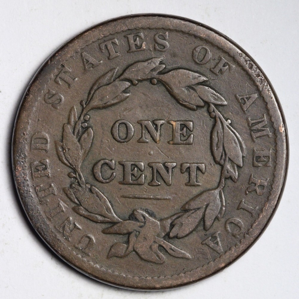1837 Coronet Head Large Cent CHOICE FINE E312 WNL
