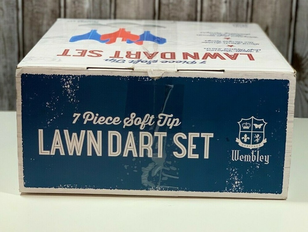 Wembley 7-piece Lawn Dart Set Soft Tip Open Box