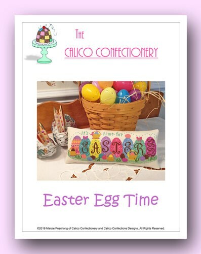 EASTER EGG TIME cross stitch chart from CalicoConfectionery Spring Basket