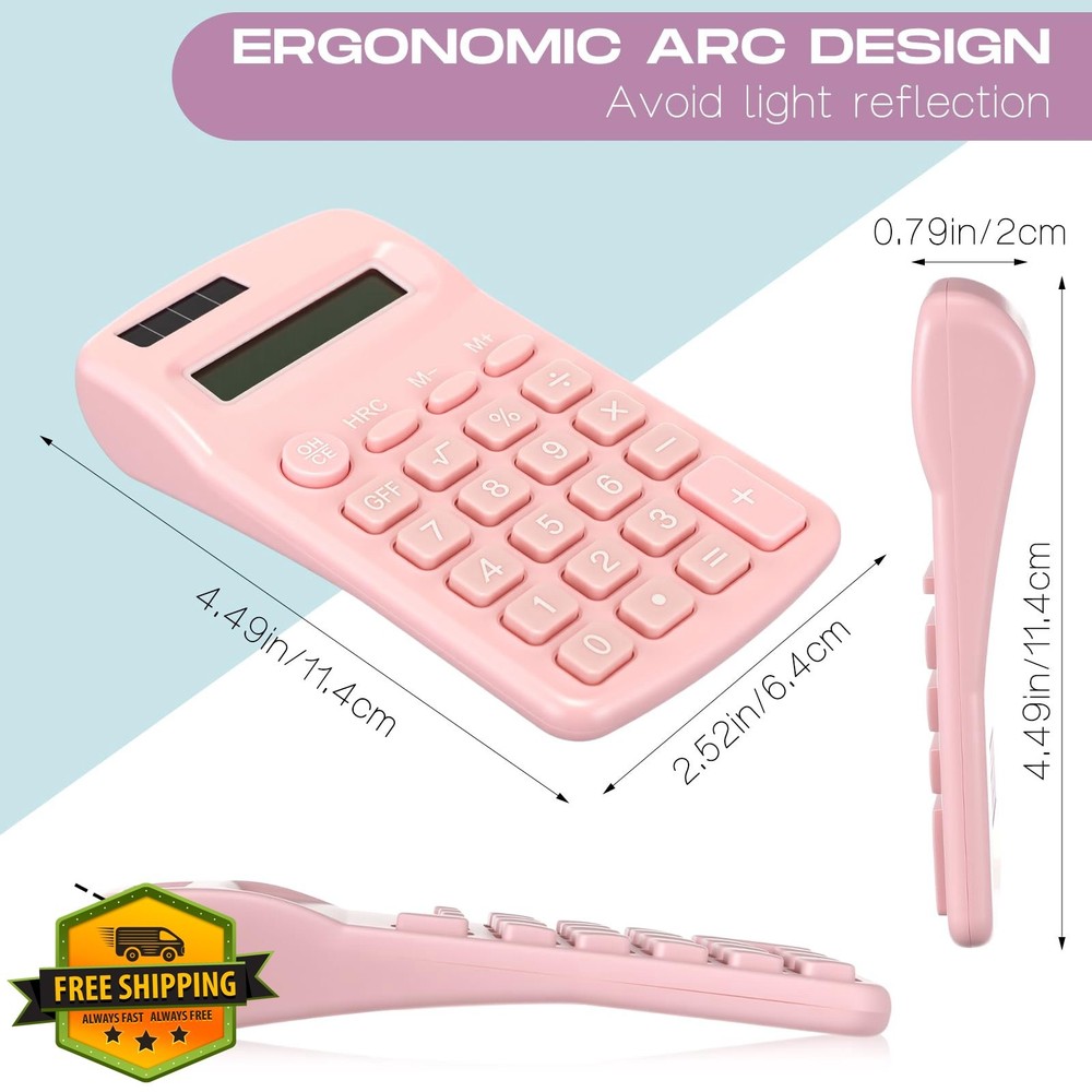 Flutesan 30 Pack Mini Calculator Battery Powered 4 Function Basic Pocket